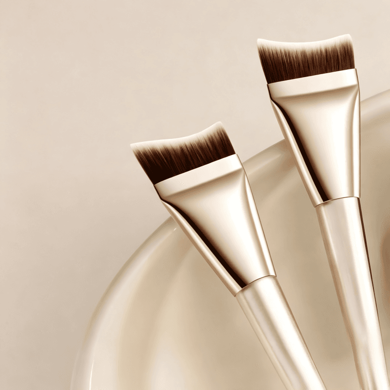 Fish Tail Foundation Brush for Smooth, Even & Flawless Makeup Application