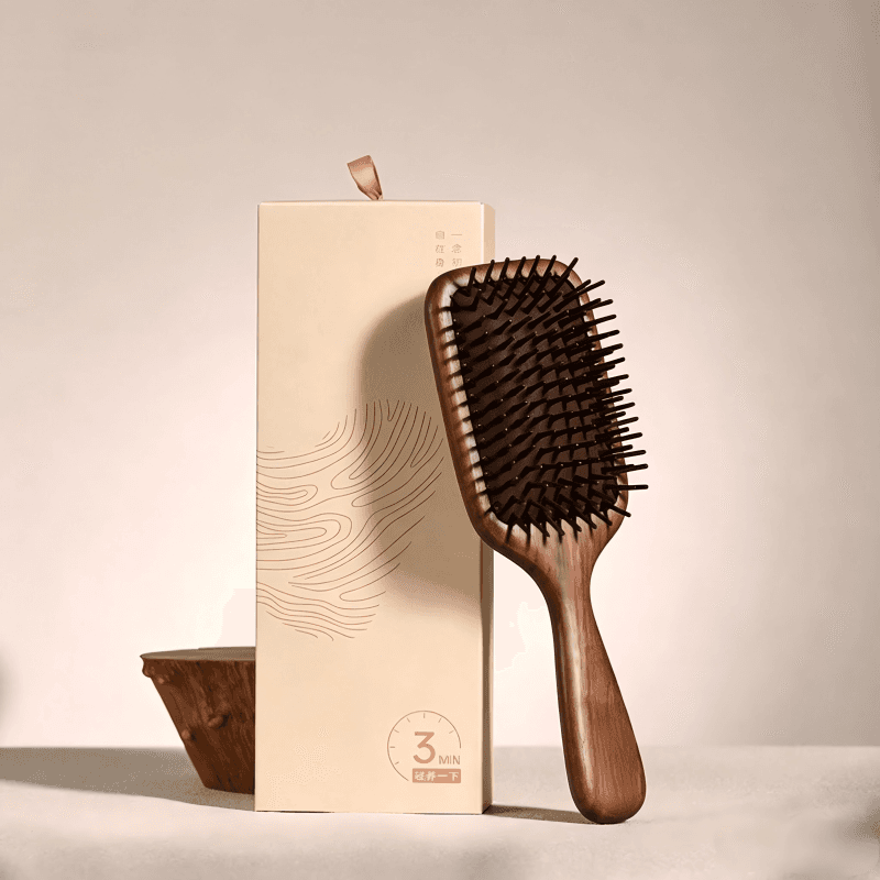 Wooden Scalp Massage Comb for Gentle Hair Care & Relaxing Head Massage
